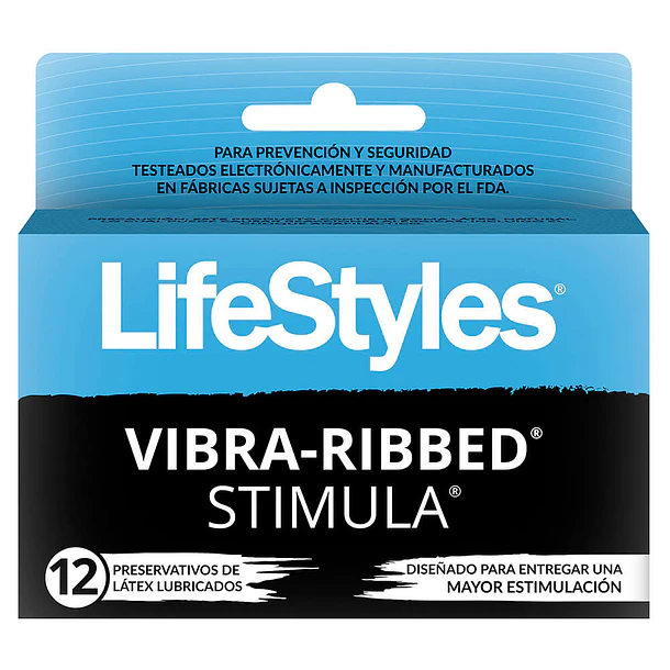 Lifestyles Vibra-Ribbed x 12 