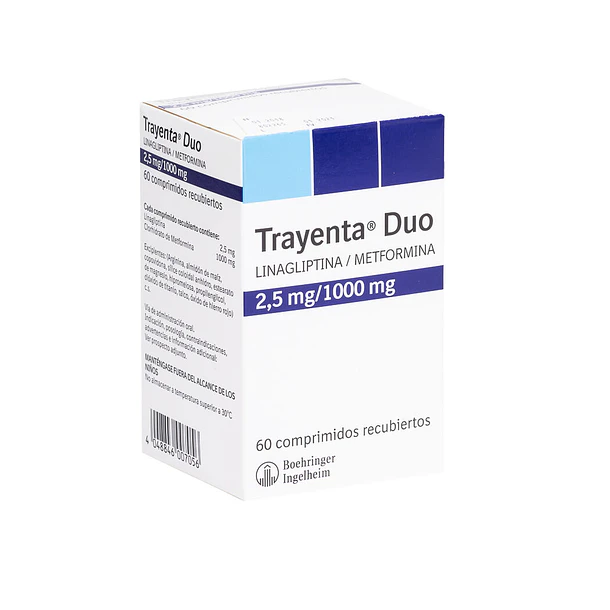 Trayenta Duo 2,5mg/1000 x 60 Comprimidos 
