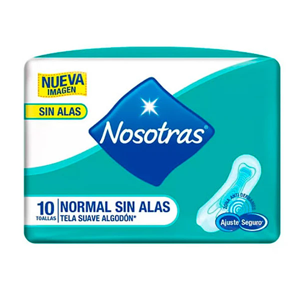 Nosotras Toa Hig Normal Suave S/Alas x 10 Unid 