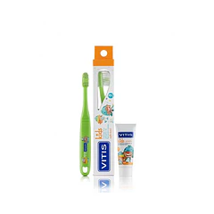 Vitis Kids Suave Cepillo Dental (+3 Años)+gel Dent al (+2 Años) 8ml