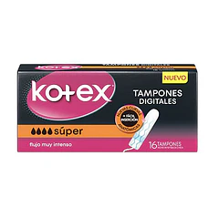 Kotex Tampon Digital Super x 12 Unidades