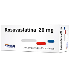 Rosuvastatina 20 mg x 30 Comprimidos Recubiertos