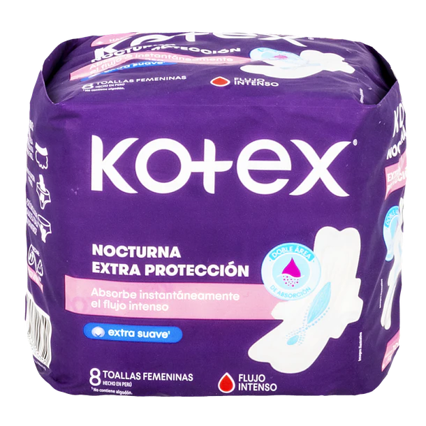 Kotex Toa Normal Nocturna x 8 