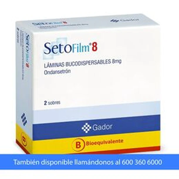 Setofilm Laminas Bucodispersable 8 mg x 2 Unidades 