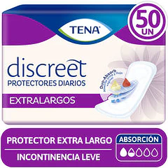 Tena Protecctor Diario Discreet Extra Largos x 50 Unidades