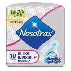 Nosotras Ultra Invisible 10 Unidades