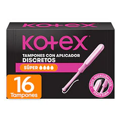 Kotex Tampones con Aplicador x 16 Super