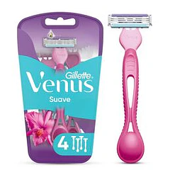 Gillette Venus Suave Maquina de Afeitar x 4 Unidades