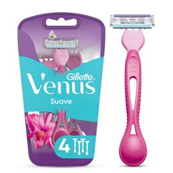 Gillette Venus Suave Maquina de Afeitar x 4 Unidades 