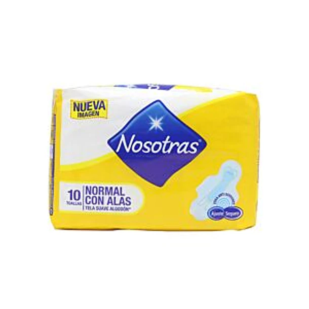 Nosotras Toa Hig Normal C/Alas Suave x 10 Unid 