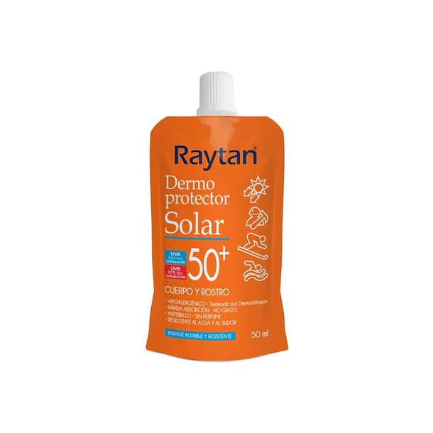 Raytan Dermoprotector Doypack SPF50+ Cuerpo y Rostro x 50ml 