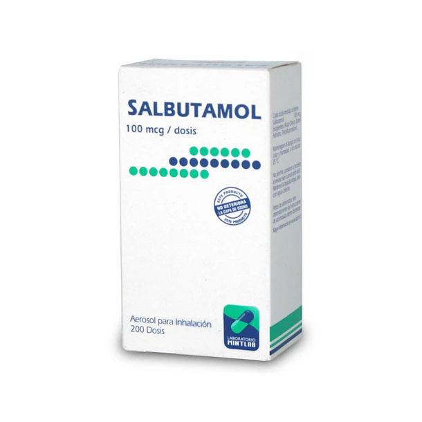 Salbutamol 100mcg/Dosis x 200 Dosis Mintlab 