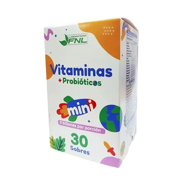 Vitaminas + Probióticos Mini 30 Sobres 