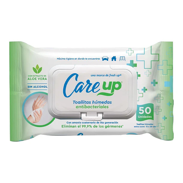 Care Up Toalla Humeda sin Tapa x 50 Unidades 