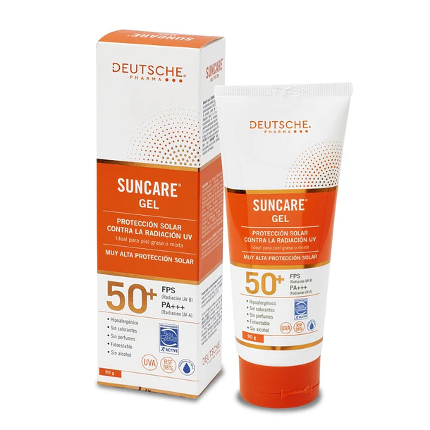 Suncare Gel FPS 50+ Piel Grasa o Mixta x 90 gr 