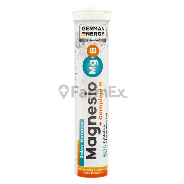 Magnesio + Complejo B x 20 Tabletas Efervescentes 