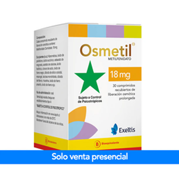 Osmetil 18 mg x 30 Comprimidos 