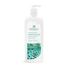 Lechuga Corporal Hidratación Reparadora Intensiva Crema 800 ml