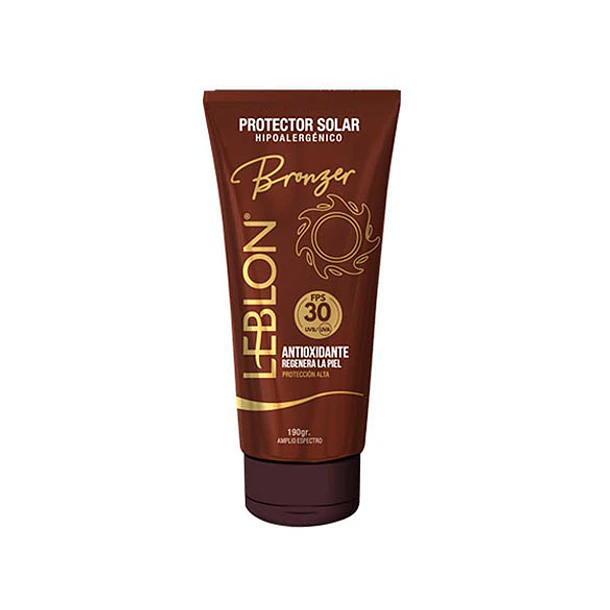 Leblon Solar Bronzer Protector Solar FPS30 UVB/UVA Hipoalerg.protec.alta 190gr 