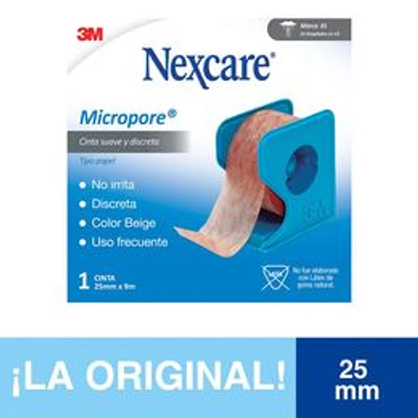 Micropore 25 x 9 Cinta Color Piel 