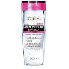 Agua Micelar Waterproof Fhidra-Total 5 x 200 ml Loreal