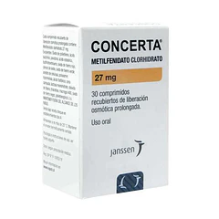 Concerta 27 mg x 30 Comprimidos Recubiertos de Liberación Prolongada