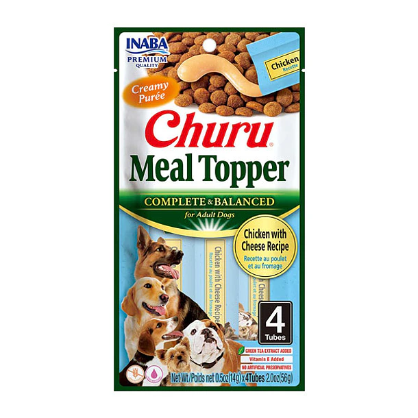 Churu Meal Topper Dog Chicken Cheese x 4 Unidades 