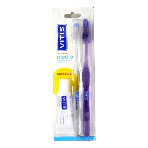 Vitis Duplo Cepillos Medio x 2 + Past 