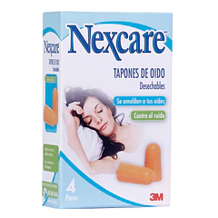 Nexcare Tapones Oidos Espuma x 4 Unid