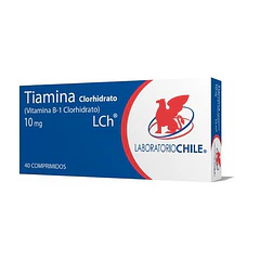 Tiamina 10 mg x 40 Comprimidos