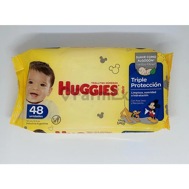 Huggies Toallitass Humedas Triple Protección x 48 Und 