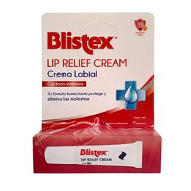 Blistex FPS15 Bálsamo Lip Relief Cream Cuidado Intensivo 
