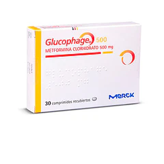 Glucophage 500 mg x 30 Comprimidos