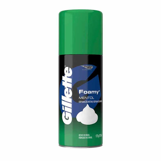 Gillete Espuma Foamy Mentol 175gr 