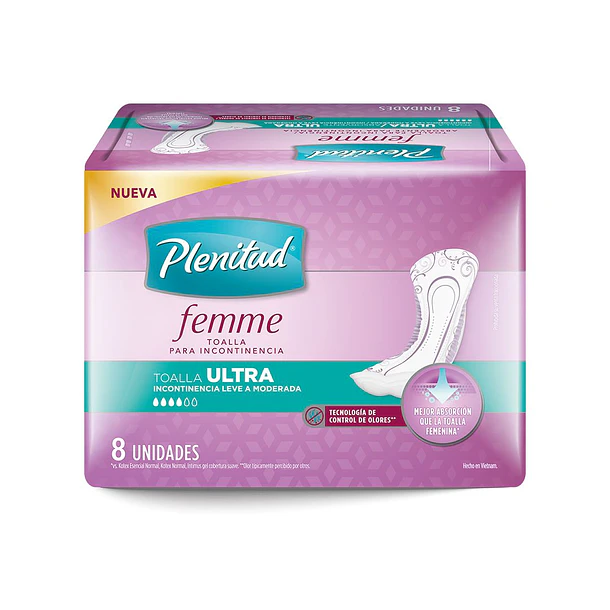 PLENITUD FEMME TOALLA ULTRA X 8 Te 