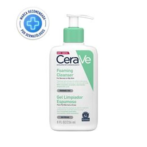 Cerave Gel Limpiador Espumoso Piel Seca x 236 ml 