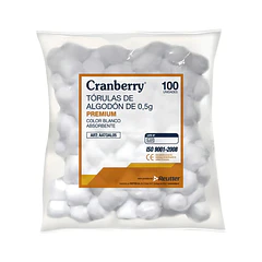 Torulas De Algodon 0,5 Gr Bolsa X 100 Unidades