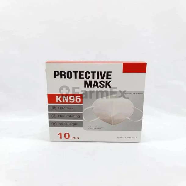 Mascarilla kn95 Blanca x  10 unidades 