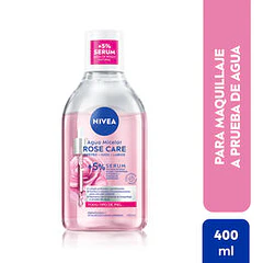 Nivea Agua Micelar Bifásica Rose Care x 400 ml