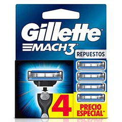 Gillette Mach 3 x 4 Repuestos