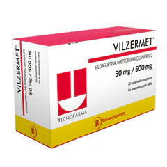 CENABAST - Vilzermet 50/500 mg x 60 Comprimidos (Vildagliptin a/Metformina)