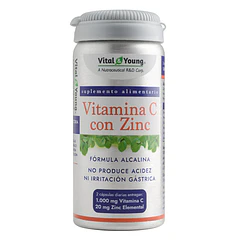 Vitamina C con Zinc Formula Alcalina 60 Cápsulas 610 mg