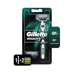 Gillette MACH3 Maquina de Afeitar + 2 Repuesto