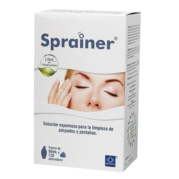 Sprainer Sol Limpiadora 80 ml x 120 Aplicadores 