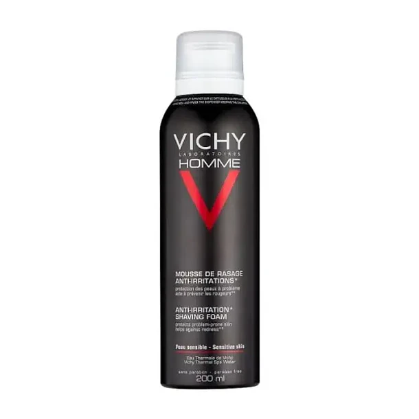 Vichy Hombre Espuma De Afeitar Piel Sensible x 200 ml 
