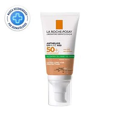 Anthelios XL F50(+) Gel-Crema Toque Seco con Color Anti-Brillos Piel Sensible 50ml