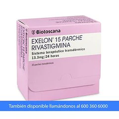 Exelon 15 Parche 13.3mg x 30 Parches