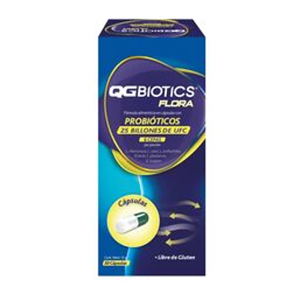 Qg5biotics Flora Probioticos x 30 Cápsulas 