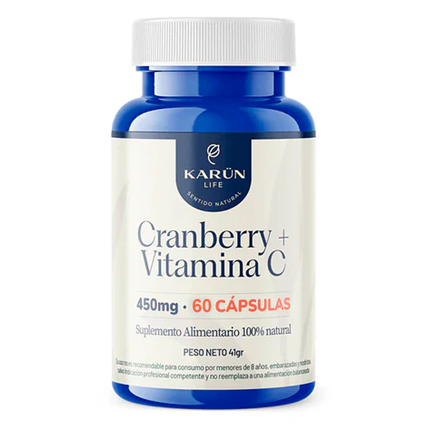Cranberry + Vitamina C 450 mg x 60 Cápsulas 