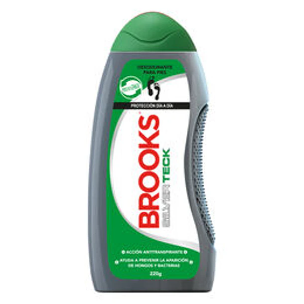 Brooks Talco Polvo Silver para Pies 220 Gramos 